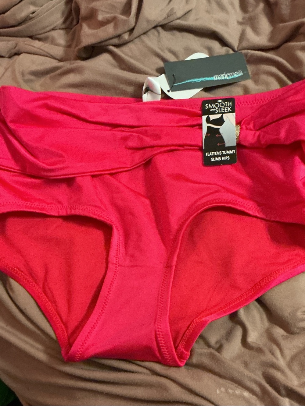 Women’s High-Waist Bikini Bottom - Bright Pink